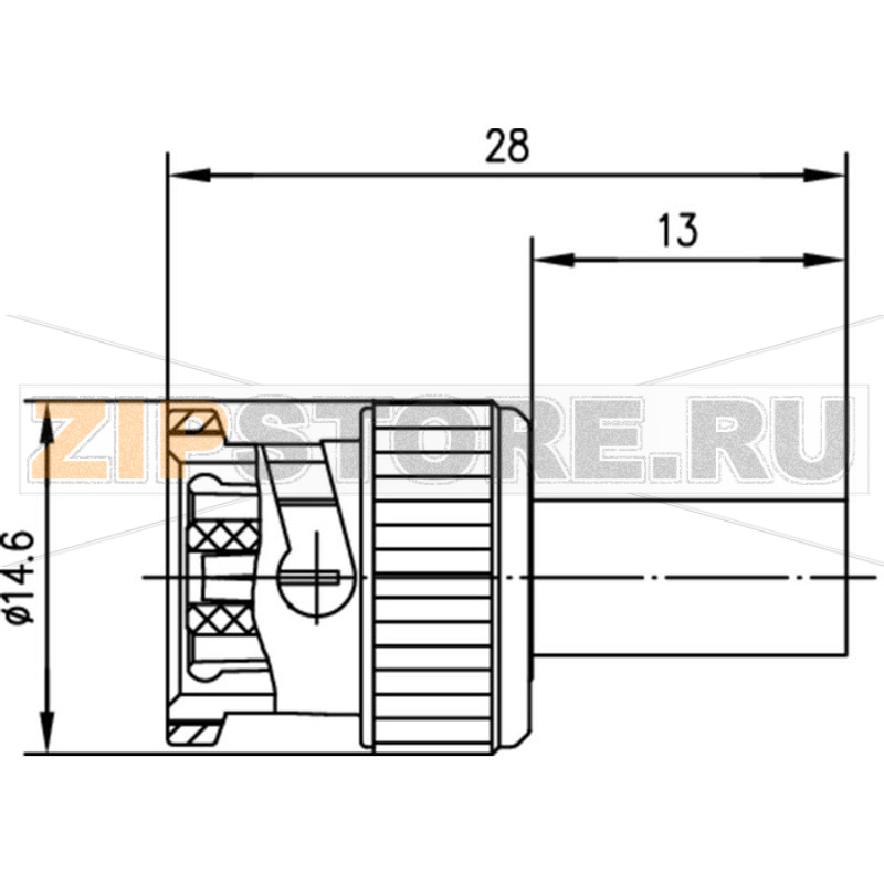Разъем BNC, обратный, 50 Ом, 1 шт Telegärtner J01000R0000 