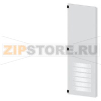 SIVACON, door half, left, with ventilation openings, IP20, H: 2000 mm, W: 600 mm, RAL 7035, Protection class 1 Siemens 8MF1060-2UT25-1BA2