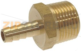 ЛАТУННЫЙ КОНЦЕВОЙ ПАТРУБОК ДЛЯ ШЛАНГА Ø 3/8&quot;M Ø 6,5 