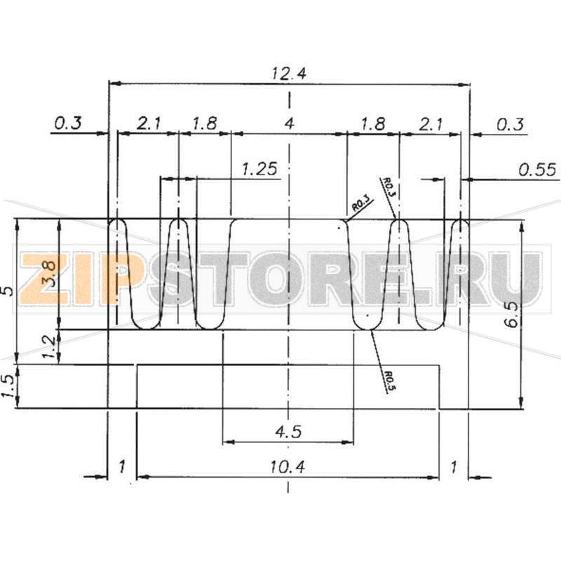 Радиатор 54 К/Вт, 25x12.4x6.5 мм, TO-220 Pada Engineering 8152/25/ST 