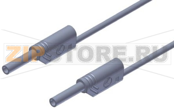 Провод тестовый 1 м, 10 A, 1000 В/AC/DC, серый Hirschmann 975696706 