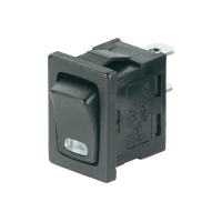 Переключатель клавишный 250 В/AC, 6 А, 1 x выкл/вкл, 1 шт SCI R13-66L-02