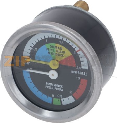 PRESSURE GAUGE D.SCALE ST./STEEL CW510L 