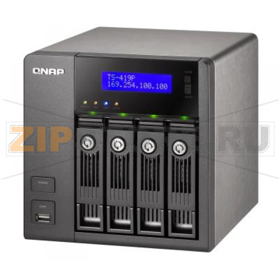 Накопитель сетевой QNAP TS-419P 