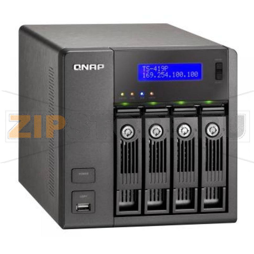 Накопитель сетевой QNAP TS-419P 