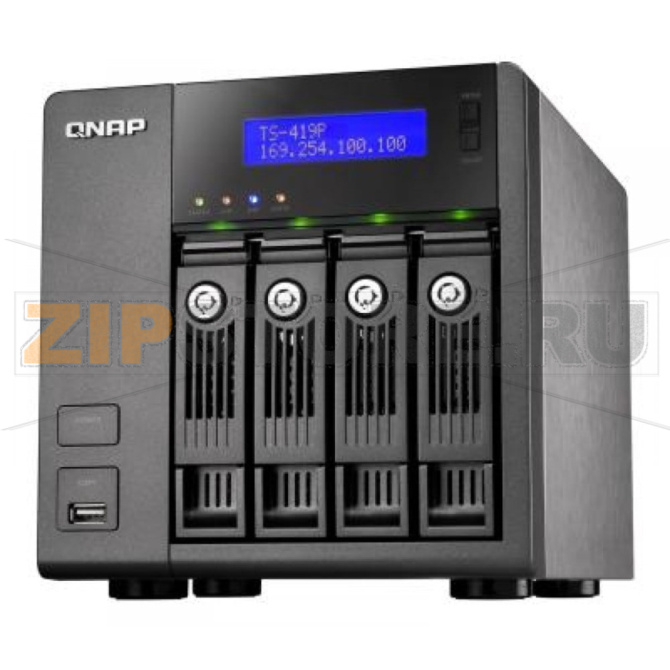 Накопитель сетевой QNAP TS-419P 