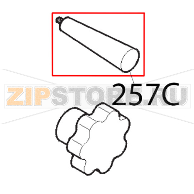 Manopola p. merce f. cort grigia Sirman Mirra 300 Manopola p. merce f. cort grigia Sirman Mirra 300Запчасть на деталировке под номером: 257C