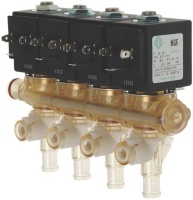 ГРУППА 4-Х ЭЛЕКТРОМАГНИТНЫХ КЛАПАНОВ ODE 24VDC 8ВТ