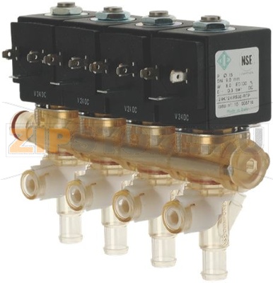 ГРУППА 4-Х ЭЛЕКТРОМАГНИТНЫХ КЛАПАНОВ ODE 24VDC 8ВТ 