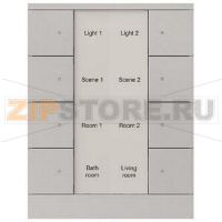 Элемент управления, 8-клавишный, SB/U8.0.1-83, серебристый алюминий ABB 2CKA006330A0074