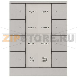 Элемент управления, 8-клавишный, SB/U8.0.1-83, серебристый алюминий ABB 2CKA006330A0074 