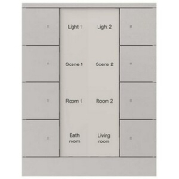 Элемент управления, 8-клавишный, SB/U8.0.1-83, серебристый алюминий ABB 2CKA006330A0074