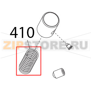 Molla perno aff. and sbav. Sirman Palladio 300 Molla perno aff. and sbav. Sirman Palladio 300Запчасть на деталировке под номером: 410