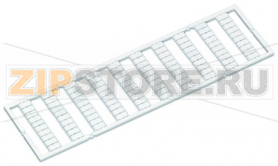 Маркировочная карта WMB; в картах; МАРКИРОВАНО; (100x); растягиваемые 5 - 5,2 мм; Горизонтальная маркировка; с креплением на защелке; белые Wago 794-507 