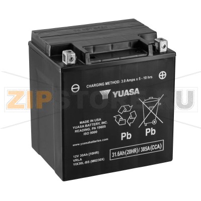 YUASA YIX30L-BS Мото аккумулятор Yuasa YIX30L-BS Напряжение АКБ: 12VЕмкость АКБ: 12Ah