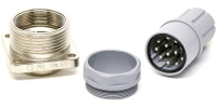 Разъем круглый 5 А, 50 В/DC, IP65, 12 контактов Hirschmann N11R BM FA S