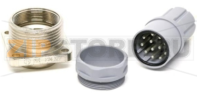 Разъем круглый 5 А, 50 В/DC, IP65, 12 контактов Hirschmann N11R BM FA S 