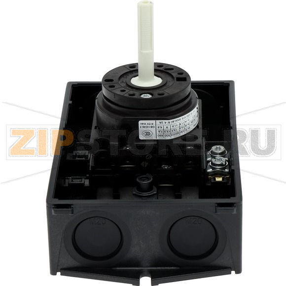 Выключатели главные, T0, 20 A, 2 модуля, 3-полюсн Eaton T0-2-1/I1/SVB-SW 