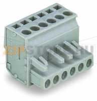 MCS MIDI Classic 1-проводниковая розетка; угловые; 2,5 мм; Шаг контактов 5 мм; 24-пол.; 2,50 mm; серые Wago 232-224/026-000