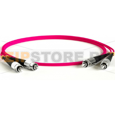 патч-корд волоконно-оптический (шнур) MM 50/125(OM4), FC-FC, 2.0 мм, duplex, оболочка LSZH, 5м 