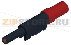 Разъем 4 мм, красный Hirschmann SLS 10 B RED 