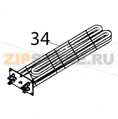 Boiler element (3000Wx3; 230 V) Fagor HMM-6/11 Boiler element (3000Wx3; 230 V) Fagor HMM-6/11Запчасть на деталировке под номером: 34Название запчасти Fagor на английском языке: Boiler element (3000Wx3; 230 V) HMM-6/11.