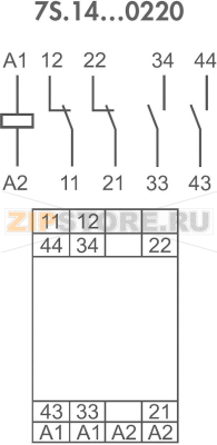 Реле промышленное 24 V (DC), 6 A Finder 7S.14.9.024.0220 
