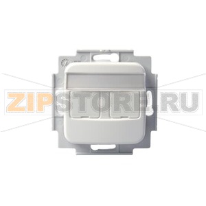 Розетка телекоммуникационная, 2хRJ45, белая ABB 2TKA002182G1 