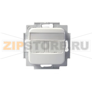 Розетка телекоммуникационная, 2хRJ45, белая ABB 2TKA002182G1 