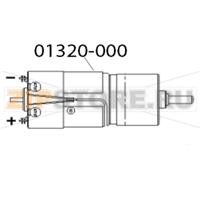 Cutter motor/sensor assy Zebra TTP 1030 Cutter motor/sensor assy Zebra TTP 1030Запчасть на деталировке под номером: 01320&dash;000