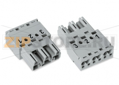 Штекер; 3-пол.; Код. B; 4,00 mm; серые Wago 770-253/060-000 Protected against mismating and maintenance-freePush-in CAGE CLAMP® spring pressure connection technology allows solid conductors to be simply pushed into a unit.Two wire connections per pole for loops or bridgesAdditional variable coding is possible.Components can be clearly printed on and color-coded to meet custom requirements....
