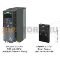 SINAMICS G120X starter kit With Intelligent Operator Panel 6SL3220-3YE10-0UF0 and Web Server Module 6SL3255-0AA00-5AA0 Rated power: 0.75 kW Unfiltered 380-480 V 3 AC +10/-20% 47-63 Hz ambient temperature -20 to +45 &#176;C Size: FSA Degree of protection I