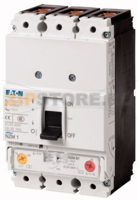 Выключатель автоматический 125А, 3 полюса, 50кА, диапазон 100...125А Eaton NZMN1-A125 