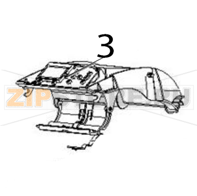 Control panel Zebra ZD430 Control panel Zebra ZD430Запчасть на деталировке под номером: 3