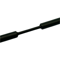 Трубка термоусаживающаяся, усадка: 3:1, черная, 1 м, диаметр до усадки: 12 мм HellermannTyton TREDUX-12/4-BK