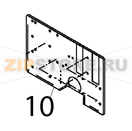Piastra supporto componenti cassetta elettrica Teikos TS603 Piastra supporto componenti cassetta elettrica Teikos TS603Запчасть на деталировке под номером: 10