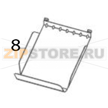Cutter tray (user option) TSC MB340 Cutter tray (user option) TSC MB340Запчасть на деталировке под номером: 8