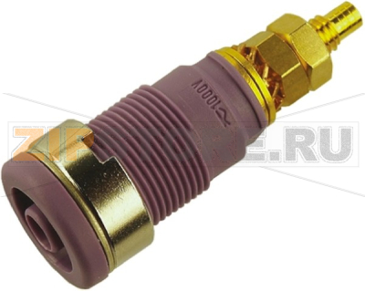 Штекер 4 мм, 32 A, 1000 В/AC/DC, фиолетовый Hirschmann 972354109 