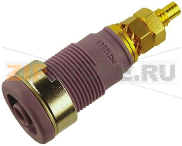 Штекер 4 мм, 32 A, 1000 В/AC/DC, фиолетовый Hirschmann 972354109 