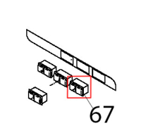 Pulsante avvio ciclo domino Teikos TS983