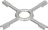 REDUCER TRIVET CROSS ALUMINIZED