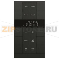 Регулятор комнатной температуры с датчиками CO2/влажности, 10-клавишный, SBC/U10.0.1-885, чёрный ABB 2CKA006330A0067