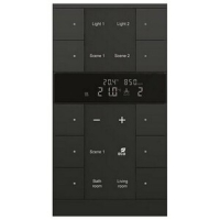 Регулятор комнатной температуры с датчиками CO2/влажности, 10-клавишный, SBC/U10.0.1-885, чёрный ABB 2CKA006330A0067