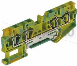 Terminal quad 4mm  GnYe Convotherm 4 + M 