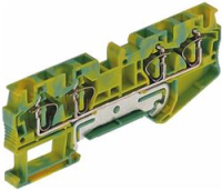 Terminal quad 4mm  GnYe Convotherm 4 + M