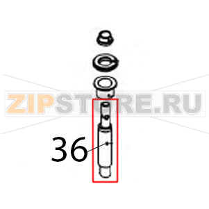 Perno inox girante lavaoggetti Vortmax DDM 660 Perno inox girante lavaoggetti Vortmax DDM 660Запчасть на деталировке под номером: 36