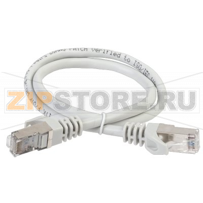 Коммутационный шнур (патч-корд), кат.5Е UTP, LSZH, 0,2м, серый 