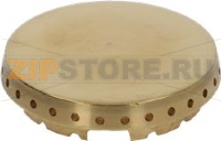 BURNER CAP PERFORATED BRASS POLISHED