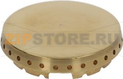 BURNER CAP PERFORATED BRASS POLISHED 