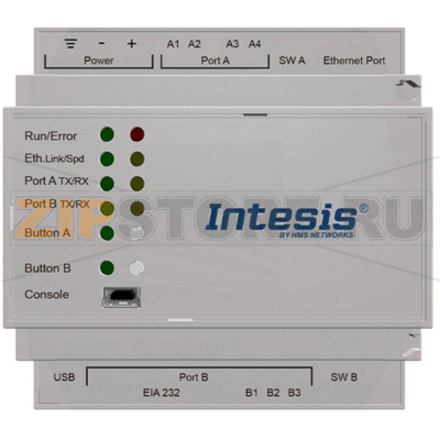 Шлюз сетевой 24 В/DC, RS-485, RJ-45, Ethernet Intesis 